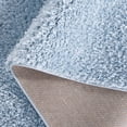 thumbnail image 6 of SAFAVIEH Lindsay Deborah Solid Polyester Shag Area Rug, Aqua, 3' x 5', 6 of 11