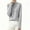Gray, variant on SwiftWear Women's Thermal Underwear Mock Neck Long Sleeve Shirt Thickened Warm Lined Base Layer Plus Size Top Slim Fit Not Tight Casual Winter Wear, Khaki