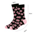 thumbnail image 3 of SAZBJOJN Halloween Socks for Women Men Fun Holiday Graphic Crew Socks Printed Mid Calf Socks Soft Stretch Novelty Cute Socks for Halloween Party Daily Wear One Size Gray, 3 of 3
