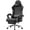 Black, variant on GOOSEA Ergonomic Gaming Chair with Footrest and Massage Lumbar Support, 2D Linkage Armrests and Headrest Pillow, for Office Home and Long Gaming Sessions, 330lbs,Black