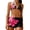 Black, variant on Women's Two Piece Swimsuit Set Printed Tummy Control Swimsuits with Padded Bra Supportive Bathing Suits