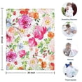 thumbnail image 4 of Pioneer Flower Floral Print Pattern Blanket,Comfortable Soft Flannel Throw Blanket,All Season,Warm Lightweight Blankets for Sofa Bed Couch Living Room Chair,30"x40", 4 of 4