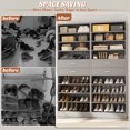 thumbnail image 3 of Homieasy 2-Pack 10-Tier Shoe Cabinet Set with 4 Drawers, 65cm Width Freestanding Organizer – for Entryway, Bedroom, Living Room,Gray, 3 of 9