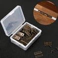 thumbnail image 4 of 50 Pcs Connecteurs de Charnières de Bout de Tiroir d'Armoire Mini avec Vis de Remplacement, 4 of 8