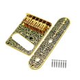 thumbnail image 4 of MERIGLARE Saddle Bridge Plate Replacement Part Sturdy Carved Pattern 3 Way Switch Control Plate for Electric Guitars golden, 4 of 7