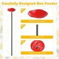 thumbnail image 2 of Uxcell 2-Pack Bee Watering Station, 30cm/11.8 Inch Resin Bee Bath for Garden Water Feeder, Colorful Butterfly Bath Bowl for Outdoor/Garden/Yard Decor [Red], 2 of 6