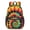 Green and Yellow, variant on Orange and Green Tie Dye Pattern 17" School Backpacks for Teens,Waterproof Oxford Fabric,S-Shape Padded Straps for School,Travel,Hiking,Camping