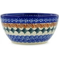 thumbnail image 3 of Polish Pottery Bowl 5-inch Polmedia Blue Cornflower Theme Hand Painted in Boleslawiec, Poland + Certificate of Authenticity, 3 of 6