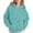 Light Blue, variant on OWUUcdse Womens Hoodies with Pocket, Athletic Long Sleeve Casual Drawstring Womens Sweatshirts Coffee Size S-2XL