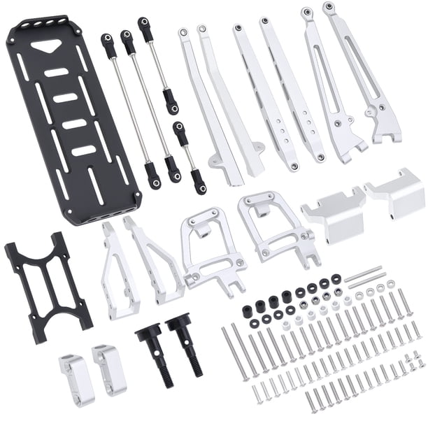 Suspensión de aluminio Bewildely pre-runner 2WD doble haz para eje 1/10 RC Crawler Axial SCX10 II 90046 90047
