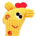 thumbnail image 3 of Juguete de peluche para perros, cachorro, cuerda tejida para masticar, forma de jirafa de franela, seguro, lindo para limpieza de dientes de mascotas, 3 of 8