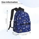 thumbnail image 2 of Easygdp Golden Snowflakes Royal Blue Mochila Casual para Portátil, Mochila para Escuela, Viajes, Negocios, 2 of 6