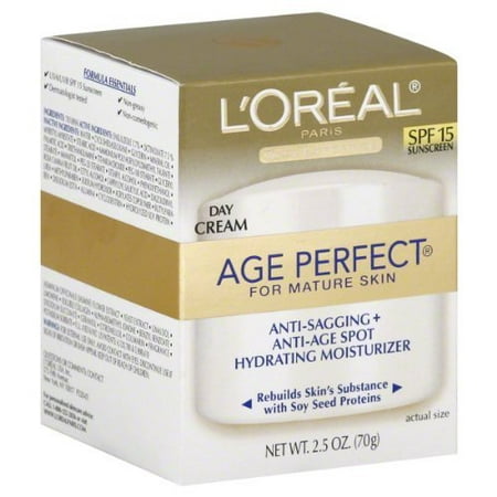 2 Pack - L'Oreal Age Perfect for Mature Skin Day Cream SPF 15 2.50 oz (Best Day Cream For Mature Skin)
