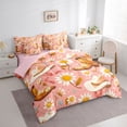thumbnail image 3 of Homewish Girls Western Cowgirl Boots Hats 7-Piece Twin Bedding Set - Floral Daisy, 3 of 8
