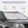 thumbnail image 2 of Lsque Lavender Flowers 2 PCS Windshield Sun Shade | CarFoldable Window Covers | Car Accessories Reflect UV for Universal Cars SUV Truck | Medium, 2 of 7