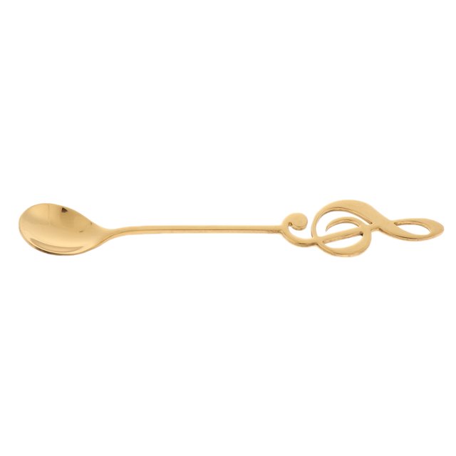 De Café De Acero Inoxidable, Para r De Café Y De Bebida De Leche, Accesorios De Cocina, Accesorios Para Té / Postre / Be Oro Macarena Cuchara de café de acero inoxidable