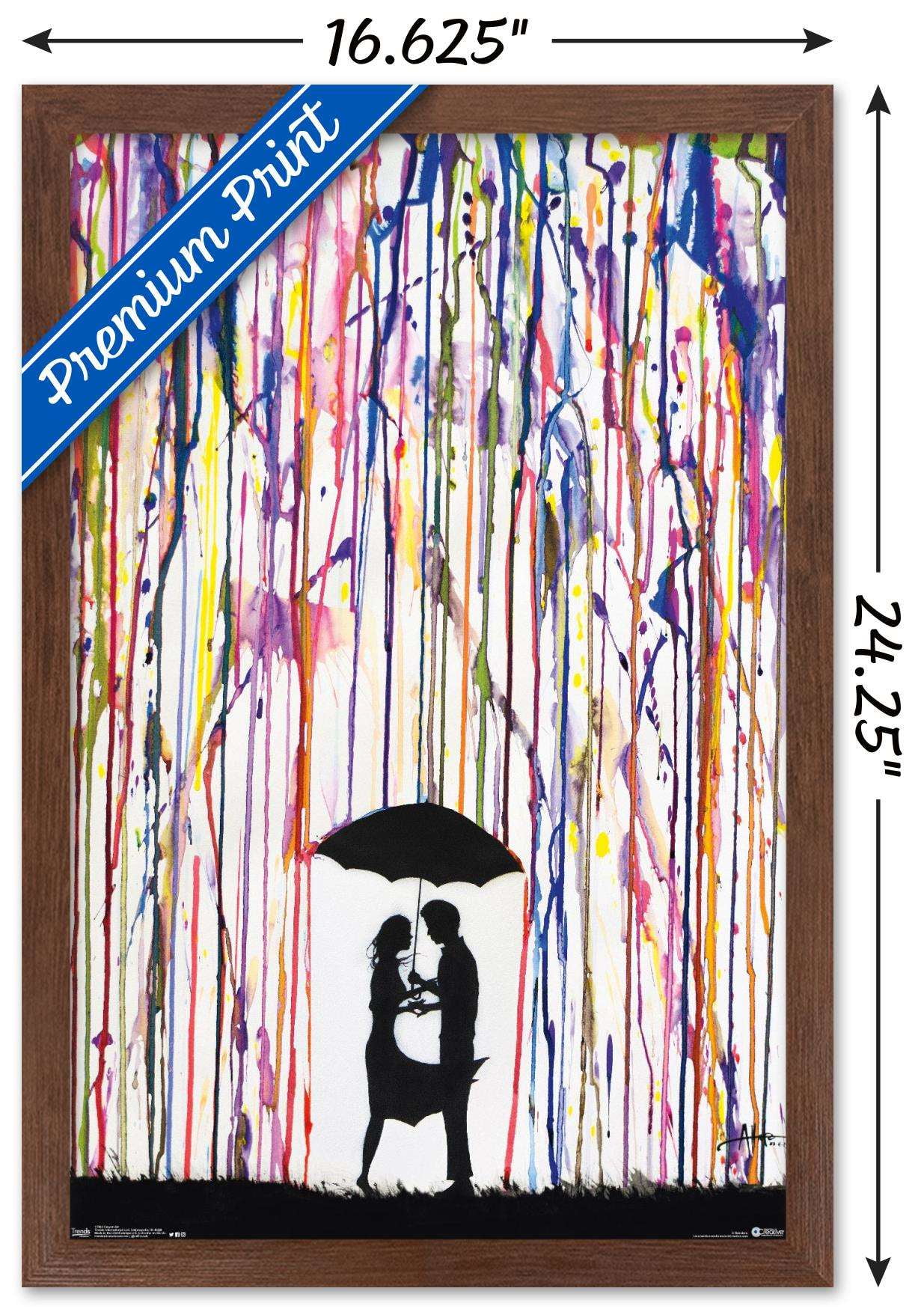 Crayon Art Wall Poster, 14.725" x 22.375", Framed