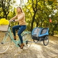 thumbnail image 3 of Costway Dog Bike Trailer Foldable Pet Cart with 3 Entrances for Travel, 3 of 9