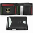 thumbnail image 3 of VTLASK Men's Ultra-thin RFID Anti-theft Leather Wallet with 11 Card Slots & Large Capacity Green Travel Wallet for  wallet men green card holders travel chocolate purse     wallet mens wallet wallet, 3 of 10