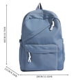 thumbnail image 4 of Zecgelong Student Backpack Large Capacity Minimalist Casual Daypack for School Travel Blue, 4 of 5