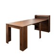 thumbnail image 3 of PAPROOS Extendable Dining Table for 6-10, 20" -100"Expandable Rectangle&nbsp;Dining Table with Storage, Folding Space Saving Kitchen Table, Extra Long Dining Room Table, Sideboard, Walnut(Only Table), 3 of 8