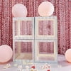 2 Clear with Iridescent 12 in Transparent Balloon Boxes Party Decorations