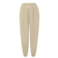 thumbnail image 4 of Sngxgn Women's Pants Lightweight Comfortable Lounge Pants for Women(Beige,M), 4 of 4
