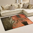 thumbnail image 2 of Dreamtimes Lightweight Soft Area Rugs 60 x 39 inch (5'x 3'3"), Abstract Guitar and Note Floor Mat for Kids Playing Room Hardwood Floor Living Room Nursery Rugs, 2 of 6