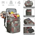 thumbnail image 5 of Abstract Paisley Print Insulated Cooler Backpack, Waterproof & Leak-Proof, Ideal for Travel, Beach Days, and Lunch, Boho Style with Comfort and Durability, 5 of 5