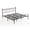 King/75.98 x 79.92 x 42.72 inch, variant on Alvantor Metal Platform Bed Frame, Classic Iron Art Headboard & Footboard, Stable & Noiseless, 11.9 Inch Under Bed Storage, No Box Spring Needed, Easy Assembly, Black