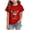 F4-Red, variant on sdbrld Kids Xmas Shirts for Girls Christmas Short Sleeve Funny T-Shirt Tops for Holiday Party Clothes Pink Sizes 13-14 Years