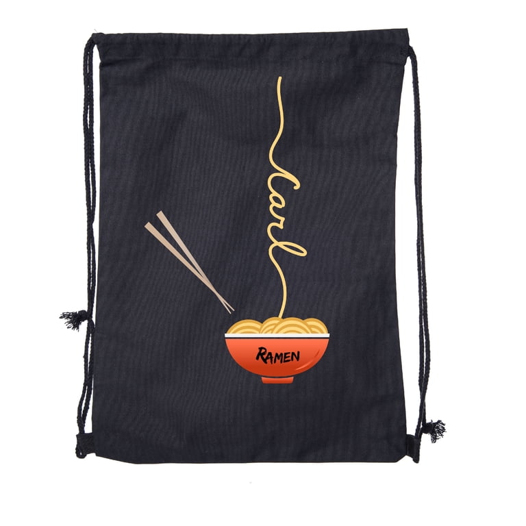 Ramen noodle Backpack Personalized Drawstring Bag Cotton  display picture 3