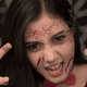 thumbnail image 4 of Tatuajes de cara, cuello, manos y brazos de Halloween para adultos, tatuaje facial para suministros de recuerdo de fiesta de Halloween, 4 of 5