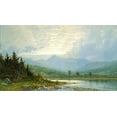 thumbnail image 2 of Richards, William Trost 24x15 White Modern Wood Framed Museum Art Print Titled - Sunset on Mount Chocorua, New Hampshire 1872, 2 of 4