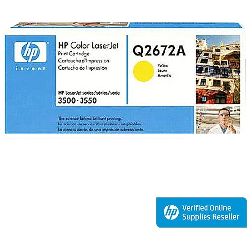 HP Q2672A Yellow Toner Cartridge 3500 3550 NEW SEALED