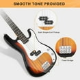 thumbnail image 3 of GLARRY Full Size Electric Bass Guitar with 20W AMP, 4 String Beginner Starter Kit with Accessories including Cable, Strap, Bag for Kids and Adults (Sunset), 3 of 13