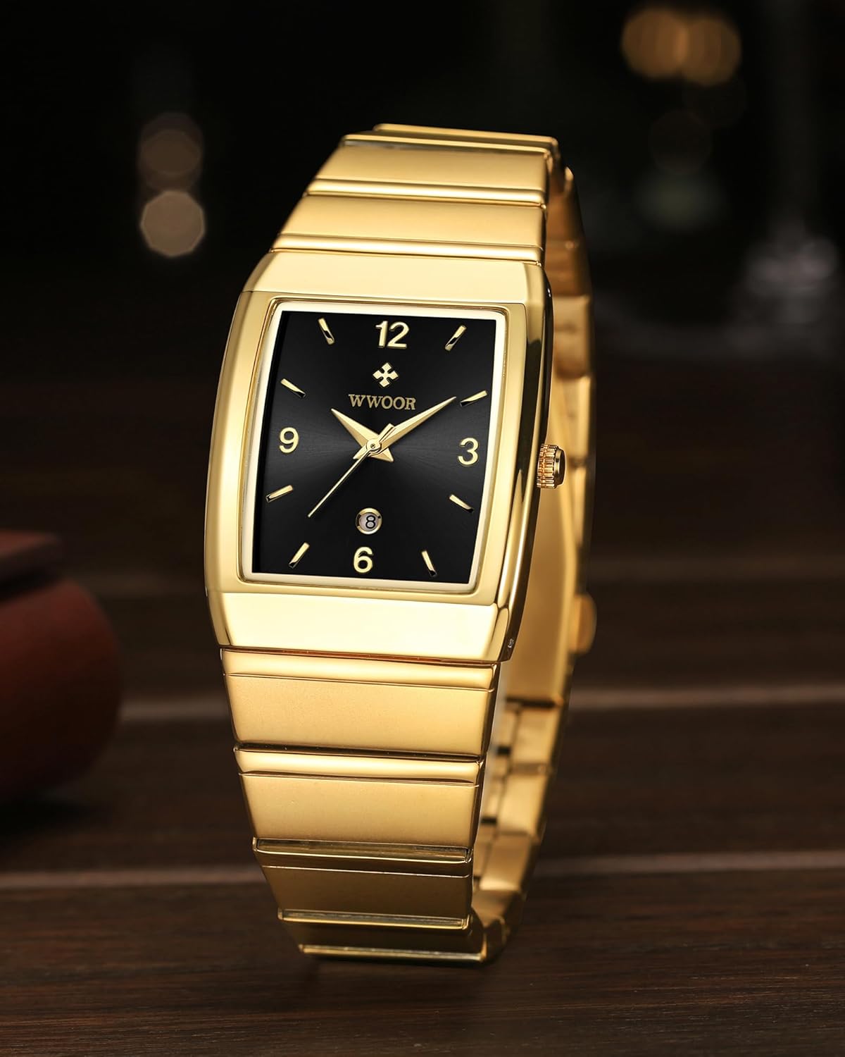 Square Watch for Men and Women - Stainless Steel With Date - Casual Men's Watches