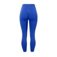 thumbnail image 4 of Hugcurve No Front Seam High Waisted Workout Leggings for Women Basic Yoga Pants Gym Athletic Tights Dark Blue M, 4 of 5