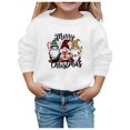 thumbnail image 1 of Sweat à Capuche Imprimé Bonhomme de Neige de Noël Automne Hiver pour Enfants, 1 of 4