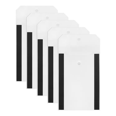 Uxcell 12.2" x 8.9" Magnetic Sign Holder, 5 Pcs, Vertical Document Bag