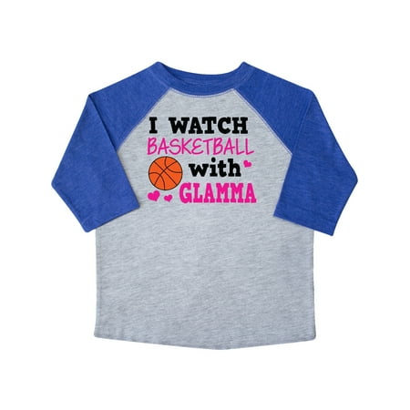 

Inktastic I Watch Basketball with Glamma Gift Toddler Toddler Girl T-Shirt