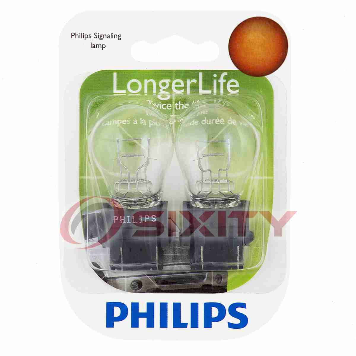 Philips Longerlife Miniature 3157Ll, Clear, Push Type, Always Change In Pairs!