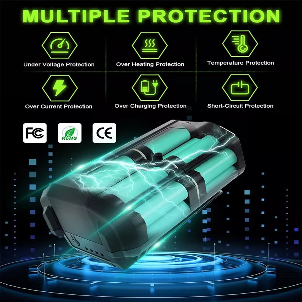 8.0Ah 40V replace Ryobi 40V battery compatible with Ryobi 40V battery OP40401 OP4060