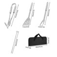 thumbnail image 4 of Juego de herramientas para parrilla de barbacoa, 7 Uds./1 Juego con espátula para asar de acero inoxidable, asar, 4 of 4