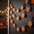 thumbnail image 3 of Black Bat Spider Dots Paper Garland Halloween Streamer Banner Backdrop Hanging Decor Halloween Party Decoration Supplies for Haunted House, 3 of 4