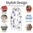 thumbnail image 6 of Shawl Wraps for Women - Purple chicory Oversized Fall Winter Fashion Blanket Scarf for Women, 6 of 6