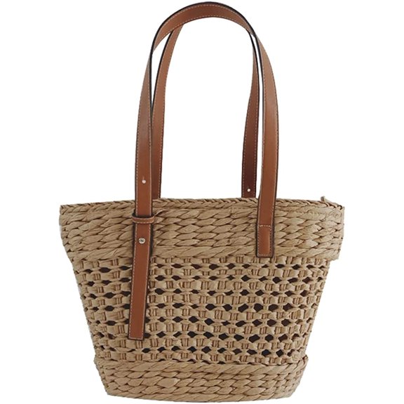 CoCopeaunts Tote Bag Handbags Women's Tote Handbags Satchel Bags for Women Tote Purse Stylish Straw Bag Casual Hobo Bag Beach