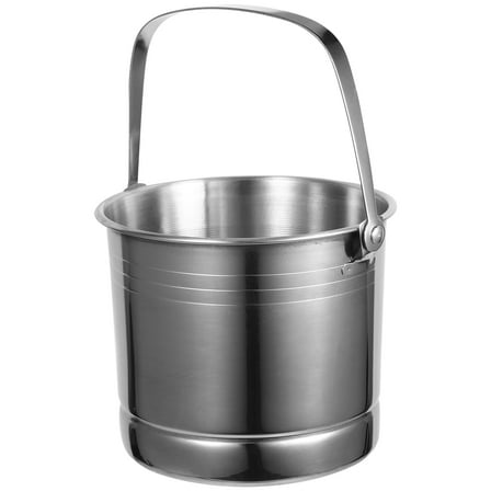 Small Stainless Steel Bucket Ice Cube Bucket With Handle Party Beer Bottle Bucket