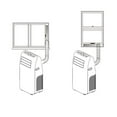 1PC Air Conditioner Window Sealing Plate, Adjustable Vertical