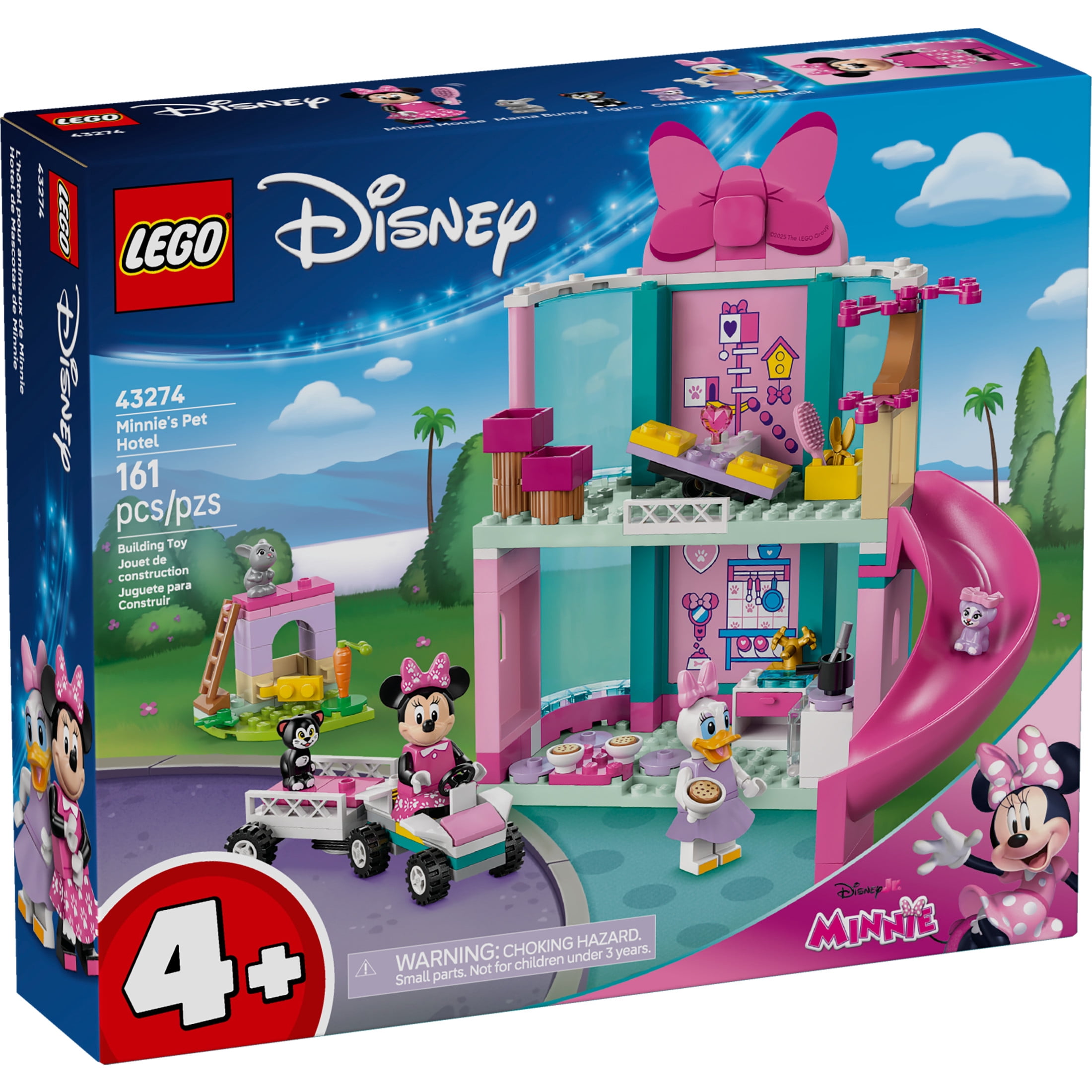 LEGO Disney Minnie’s Pet Hotel Toddler Toy- Minnie Mouse Building Set for Girls and Boys, Ages 4+ - Mickey Mouse Clubhouse Preschool Learning & Educational Toy - Disney Gift Idea for Birthdays- 43274
